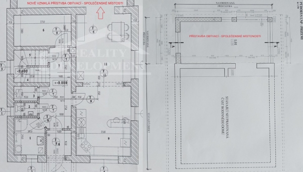 PRODÁNO - Na prodej rodinný dům 5+1 Lišov u Českých Budějovic